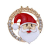 Cute Christmas Hat Santa Claus Elk Alloy Plating Men'S Brooches