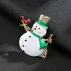 Cute Christmas Hat Santa Claus Elk Alloy Plating Men'S Brooches