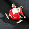 Cute Christmas Hat Santa Claus Elk Alloy Plating Men'S Brooches