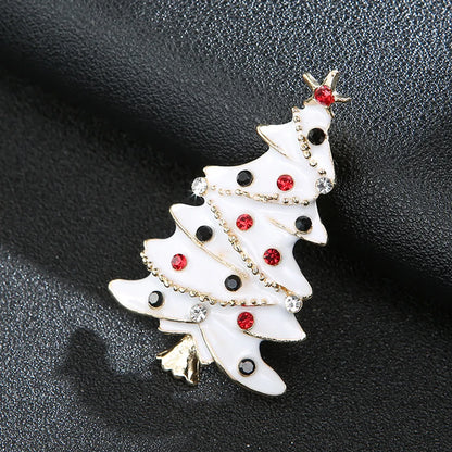 Cute Christmas Hat Santa Claus Elk Alloy Plating Men'S Brooches