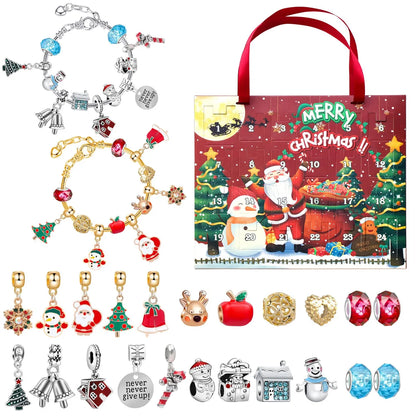 Cute Christmas Tree Santa Claus Alloy Plating Christmas Kid'S Bracelets