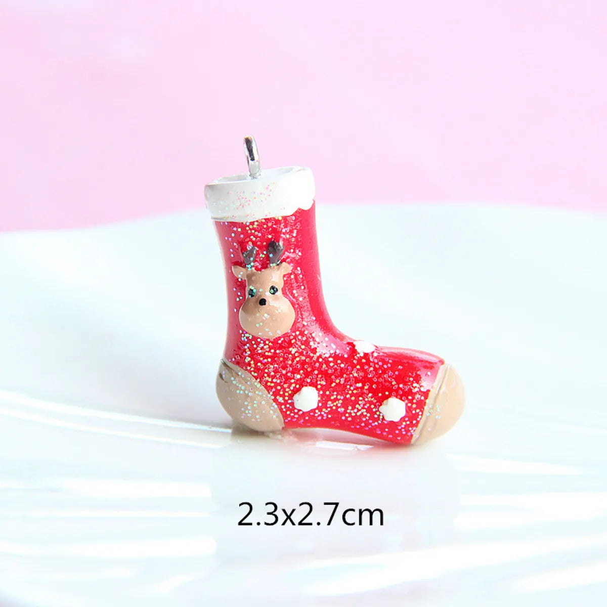 1 Piece Resin Christmas Tree Santa Claus Christmas Socks