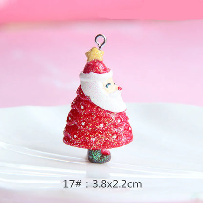 1 Piece Resin Christmas Tree Santa Claus Christmas Socks