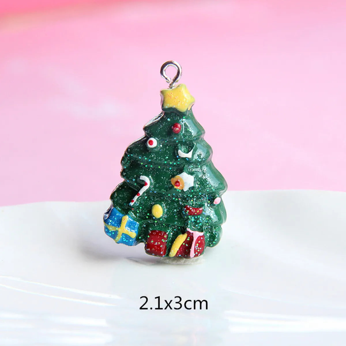 1 Piece Resin Christmas Tree Santa Claus Christmas Socks