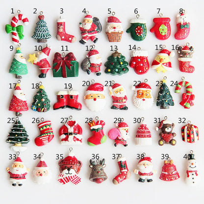 1 Piece Resin Christmas Tree Santa Claus Christmas Socks