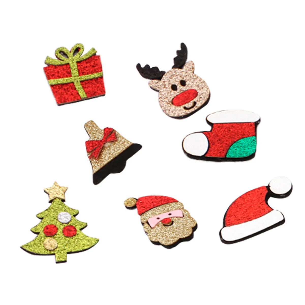 Cute Christmas Tree Snowman Alloy Hair Clip 2 Piece Set