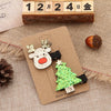 Cute Christmas Tree Snowman Alloy Hair Clip 2 Piece Set