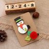 Cute Christmas Tree Snowman Alloy Hair Clip 2 Piece Set