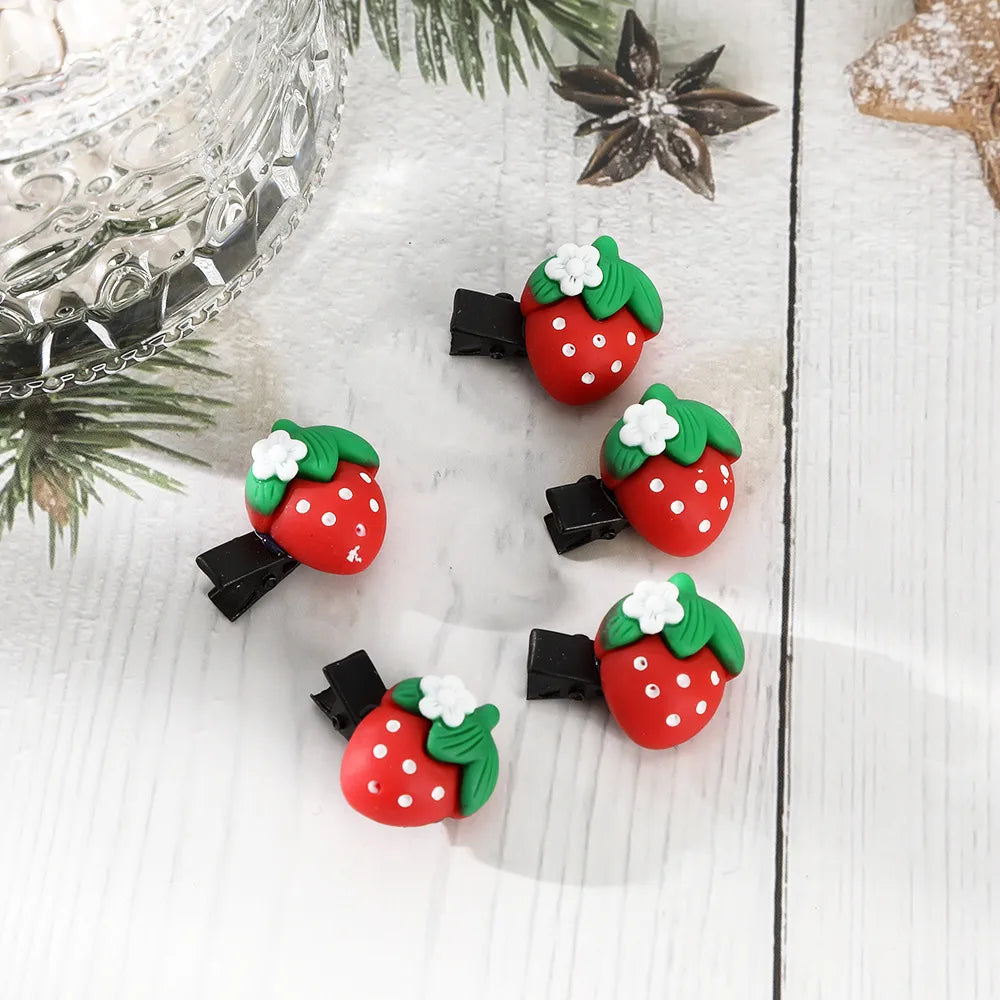 Cute Christmas Tree Snowman Elk Plastic Hair Clip