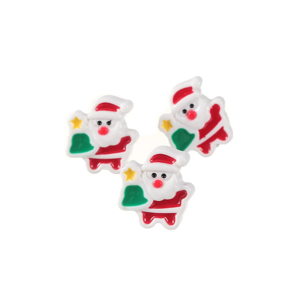 Cute Christmas Tree Snowman Elk Plastic Hair Clip