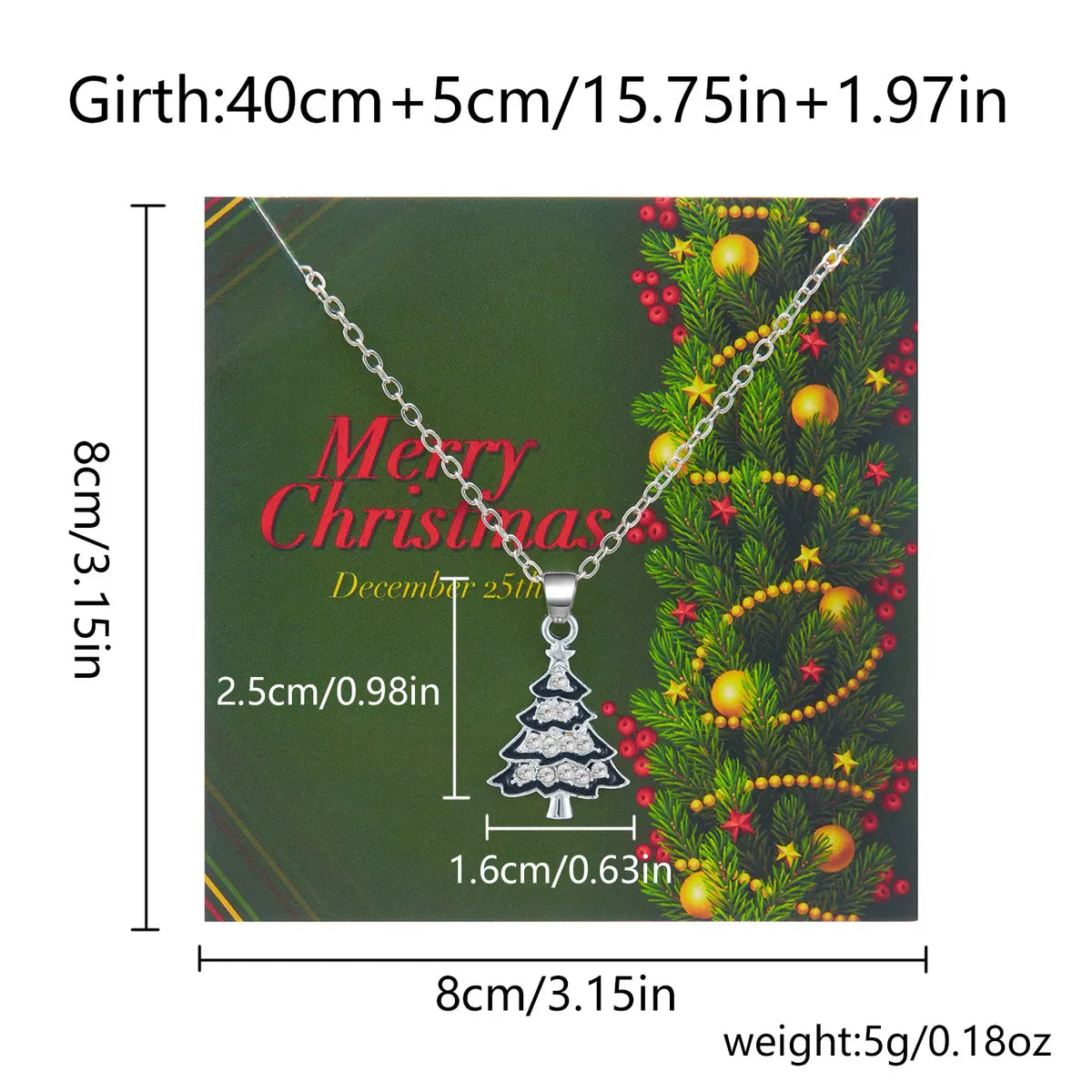 Cute Classic Style Christmas Tree Santa Claus Bell Alloy Wholesale Pendant Necklace