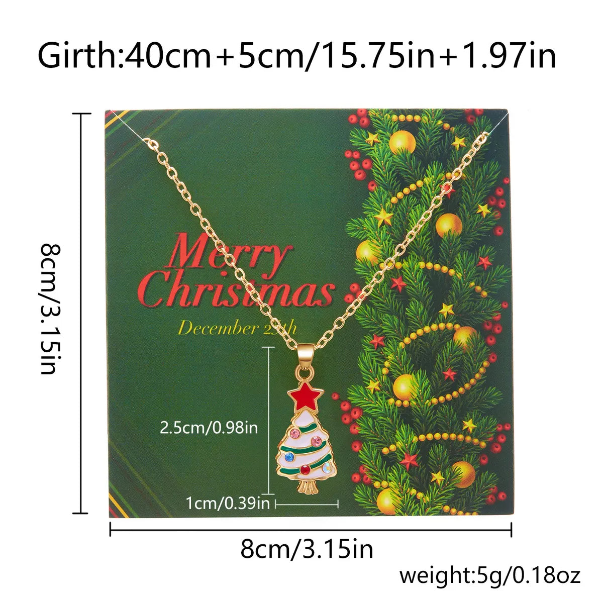 Cute Classic Style Christmas Tree Santa Claus Bell Alloy Wholesale Pendant Necklace