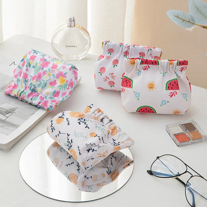 Cute Classic Style Fruit Oxford Cloth Square Makeup Bags