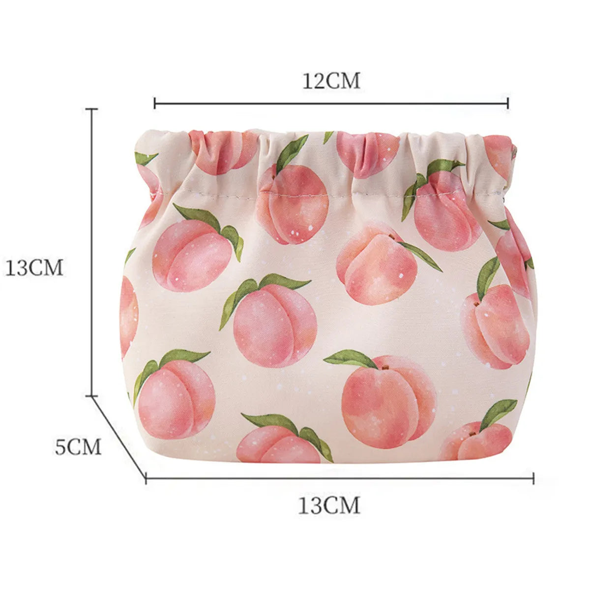 Cute Classic Style Fruit Oxford Cloth Square Makeup Bags