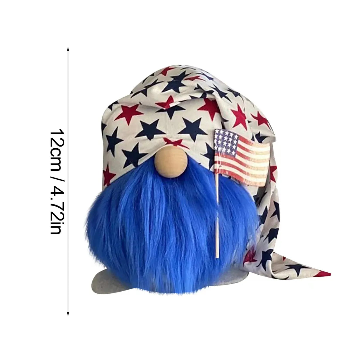 Cute Classic Style Pentagram American Flag Cloth Party Festival Rudolph Doll