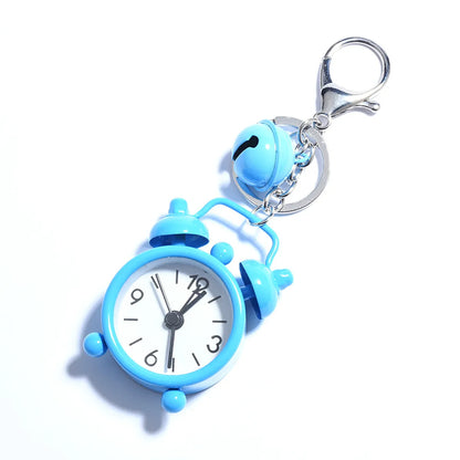 Cute Clock Alloy Unisex Bag Pendant Keychain