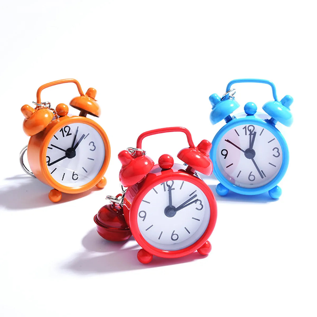 Cute Clock Alloy Unisex Bag Pendant Keychain