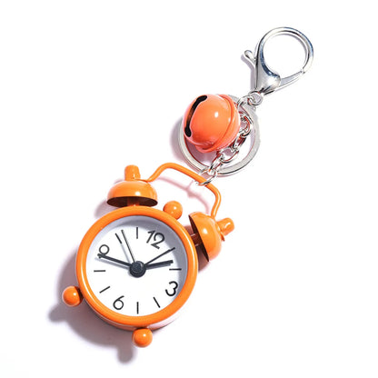 Cute Clock Alloy Unisex Bag Pendant Keychain