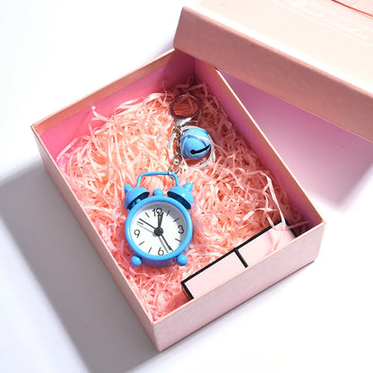 Cute Clock Alloy Unisex Bag Pendant Keychain