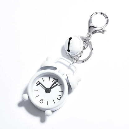 Cute Clock Alloy Unisex Bag Pendant Keychain