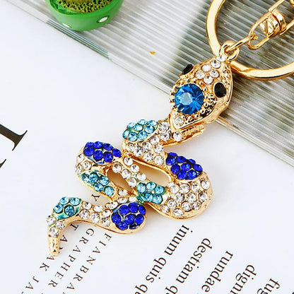 Cute Color Block Alloy Inlay Rhinestones Women'S Keychain