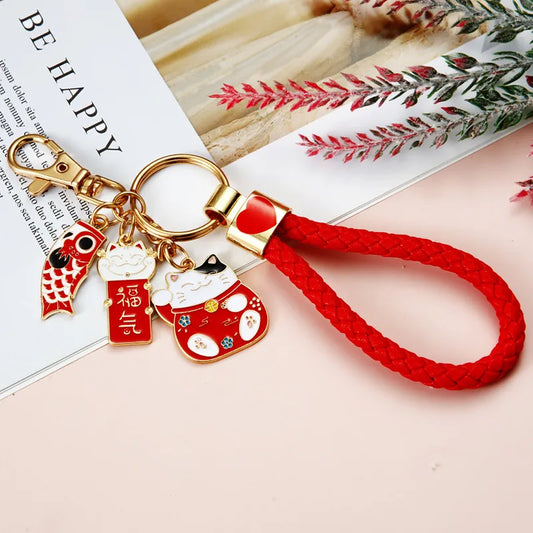 Cute Color Block Alloy Women'S Keychain