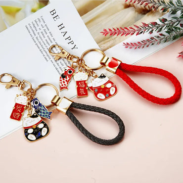 Cute Color Block Alloy Women'S Keychain