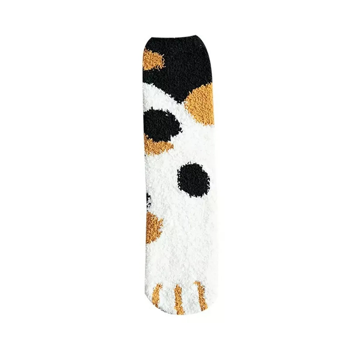 Cute Color Block Polyester Blending Plush Socks