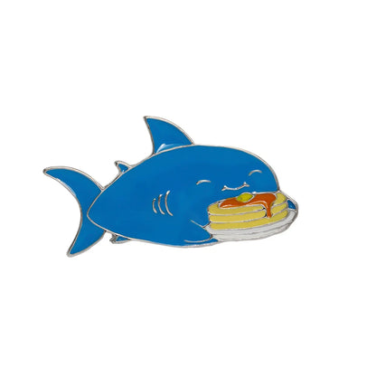 Cute Crab Shark Alloy Enamel Unisex Brooches