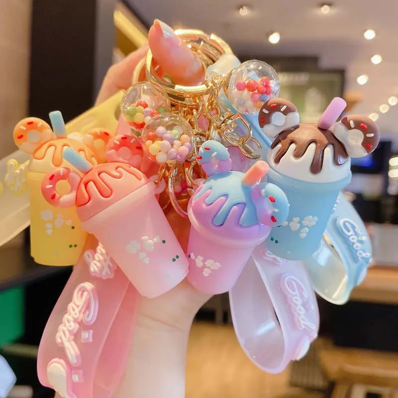 Cute Cup Pvc Keychain