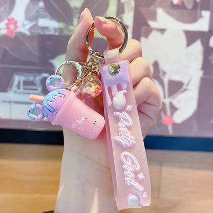 Cute Cup Pvc Keychain