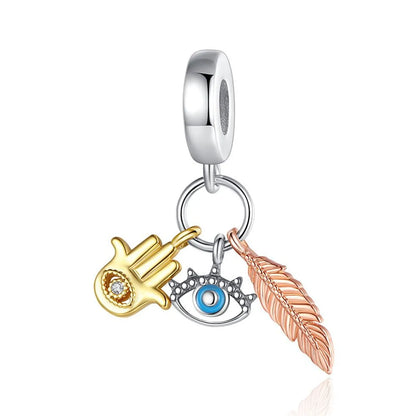 Cute Devil'S Eye Copper Plating Silver Plated Jewelry Accessories