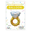 Cute Diamond Ring Aluminum Film Wedding Party Balloons