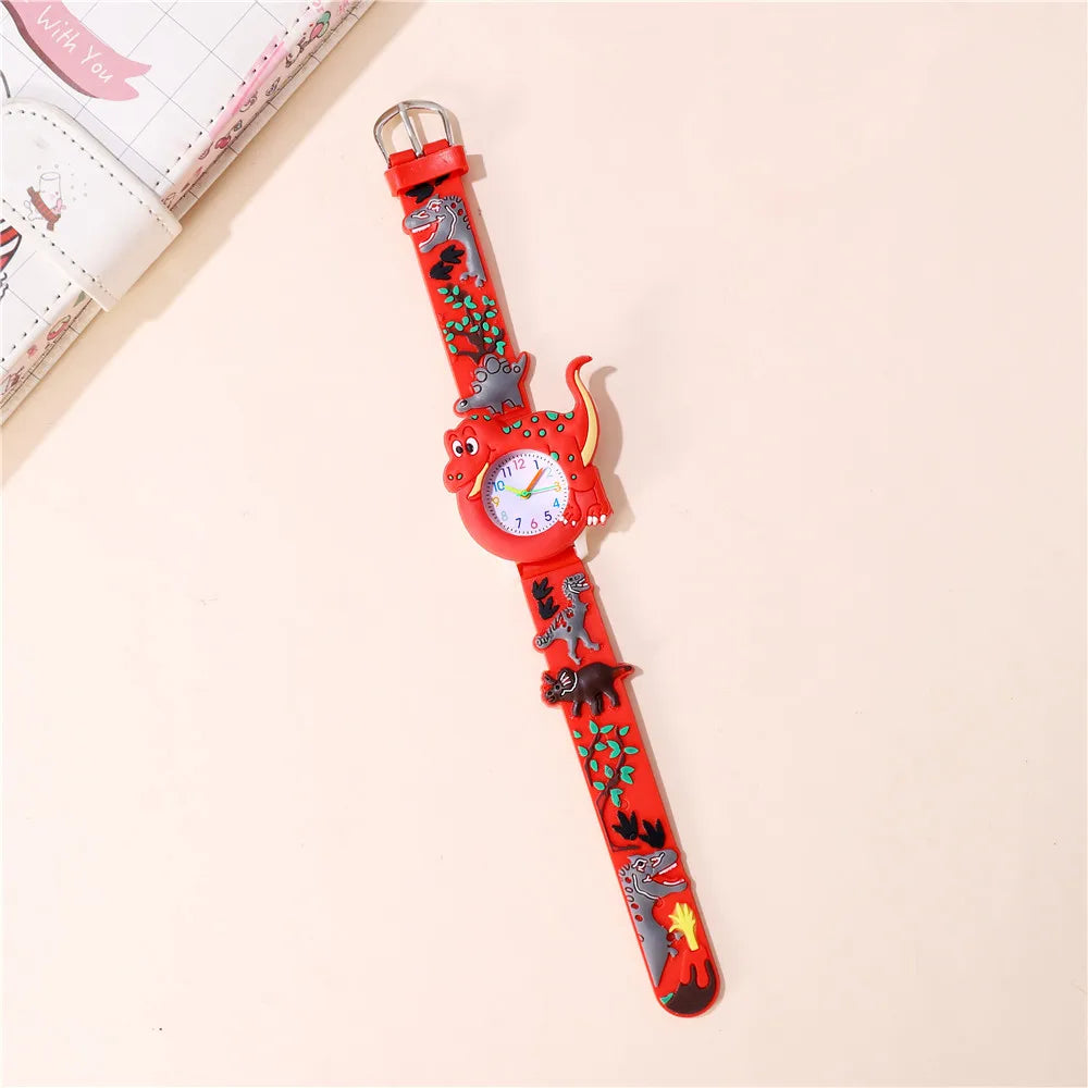 Cute Dinosaur Buckle Quartz Kids Watches