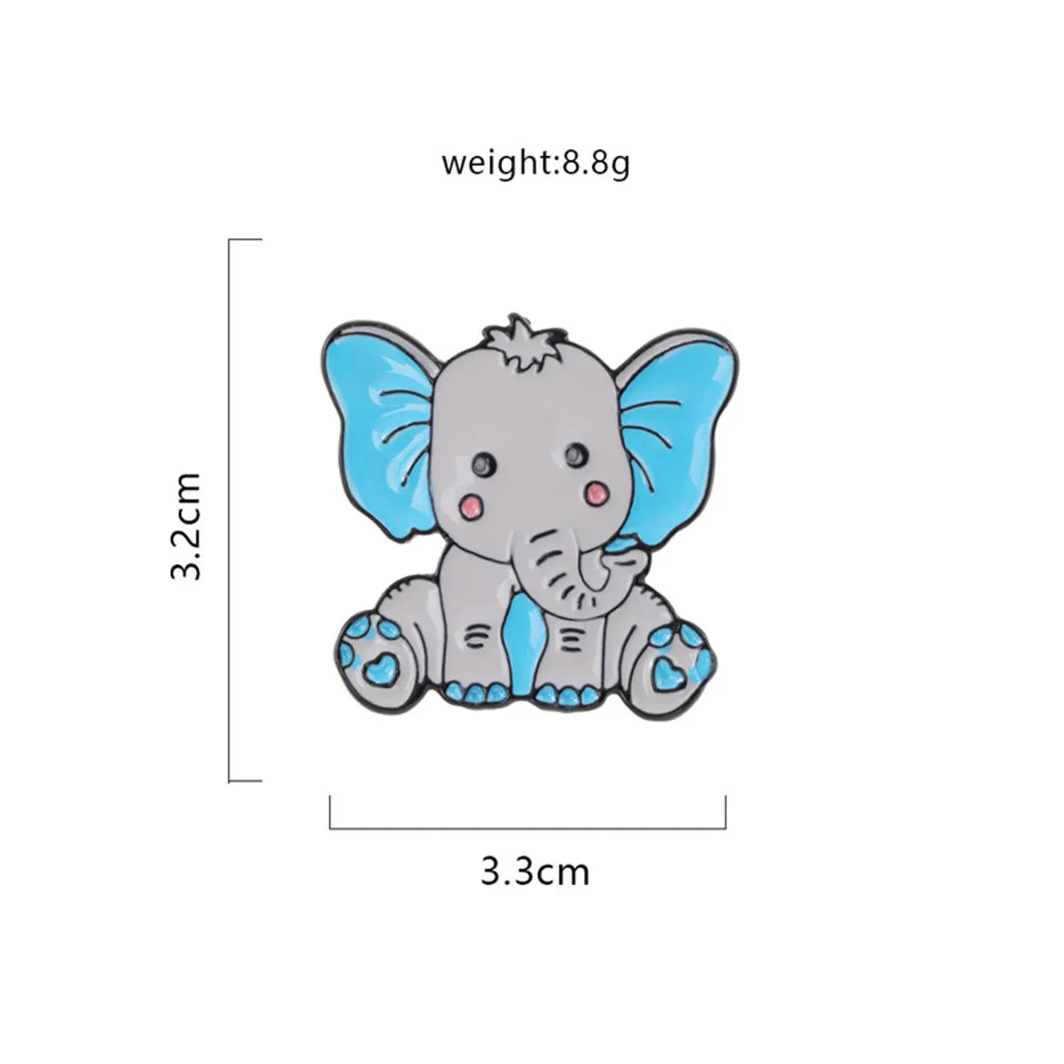 Cute Dinosaur Cat Elephant Alloy Enamel Kid'S Brooches