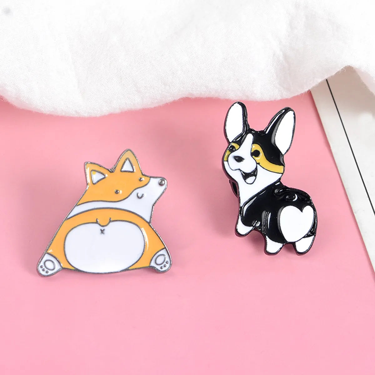 Cute Dog Alloy Enamel Plating Unisex Brooches