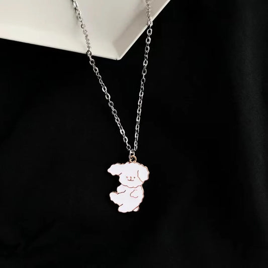 Cute Dog Alloy Unisex Pendant Necklace