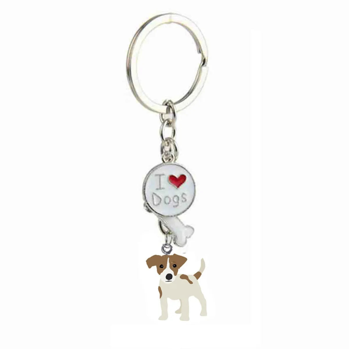 Cute Dog Metal Unisex Bag Pendant Keychain