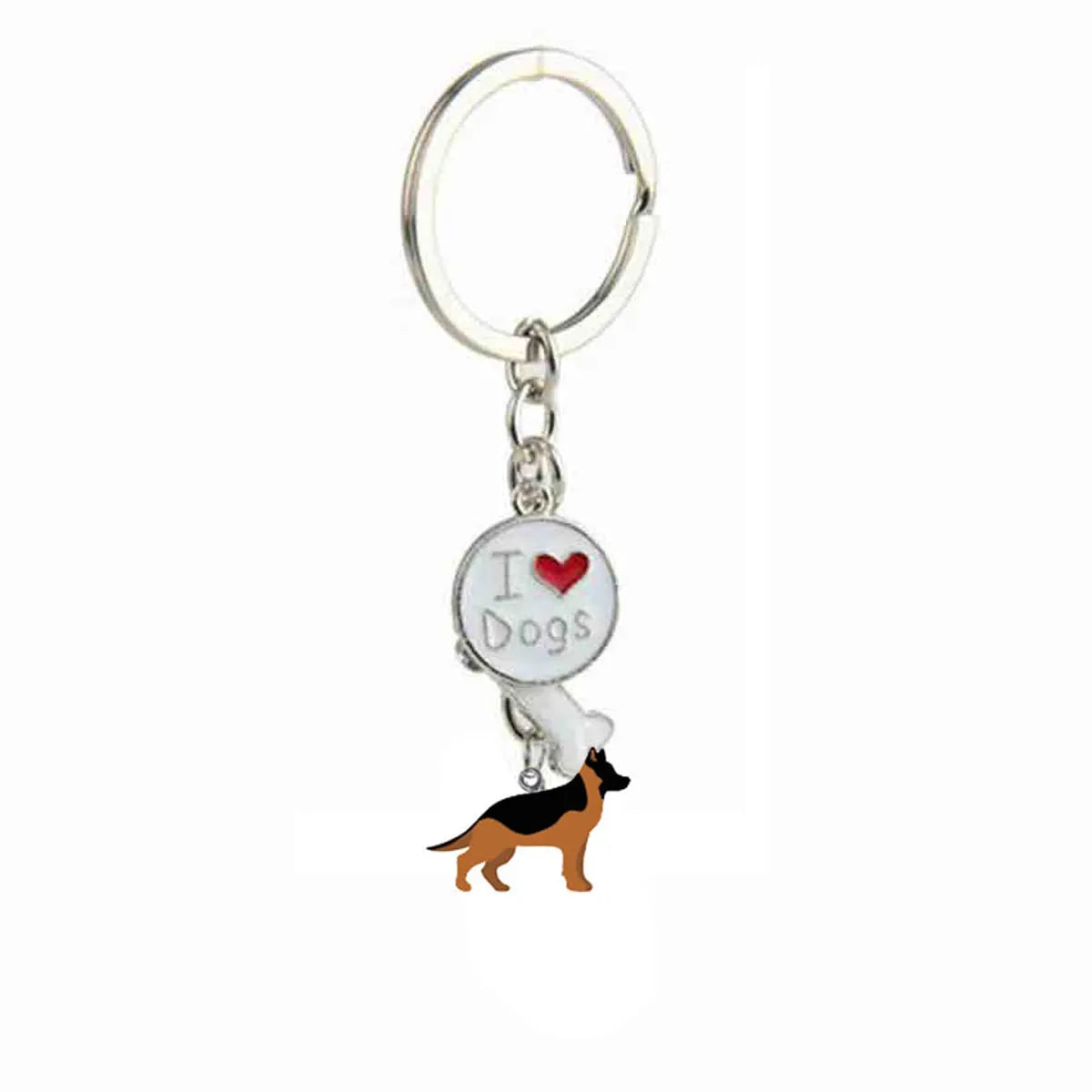 Cute Dog Metal Unisex Bag Pendant Keychain