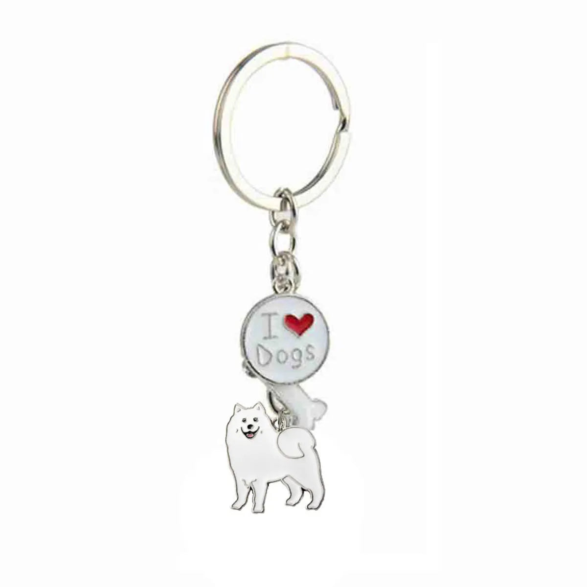 Cute Dog Metal Unisex Bag Pendant Keychain