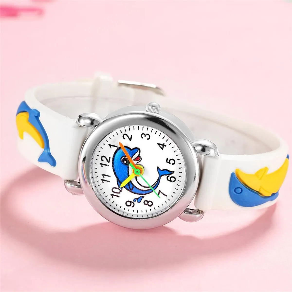 Cute Dolphin Pattern Quartz Watch Boys Girl Gift Watch Wholesale