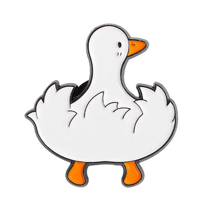 Cute Duck Alloy Enamel Brooches