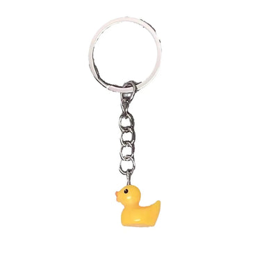 Cute Duck Resin Unisex Bag Pendant Keychain