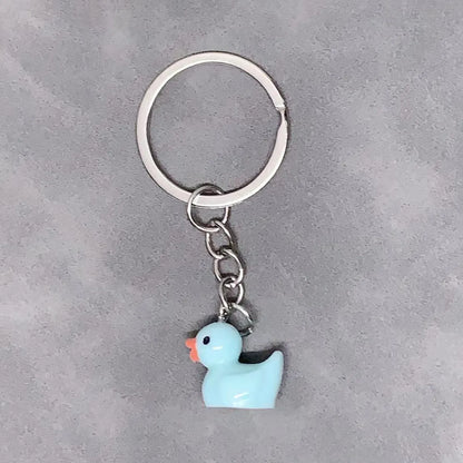 Cute Duck Resin Unisex Bag Pendant Keychain