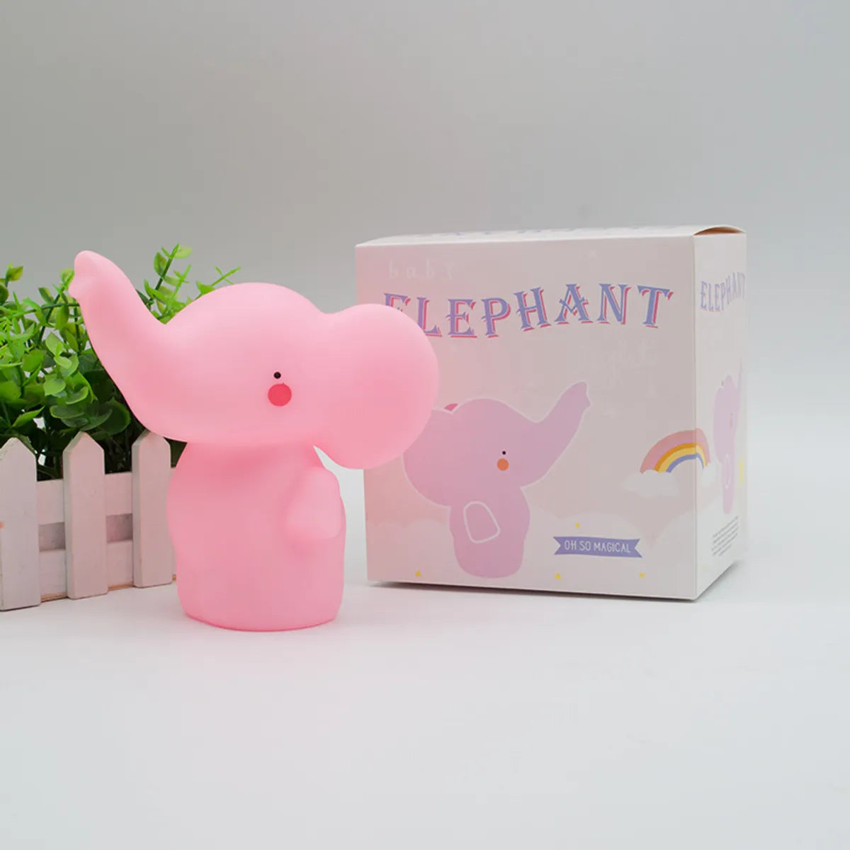 Cute Elephant Pvc Indoor Night Lights