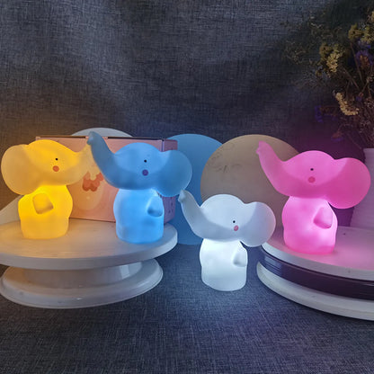 Cute Elephant Pvc Indoor Night Lights