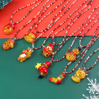 Cute Elk Glass Wholesale Pendant Necklace