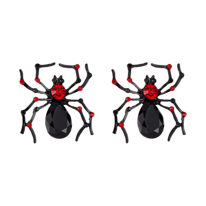 Cute Exaggerated Funny Spider Alloy Women'S Earrings Necklace