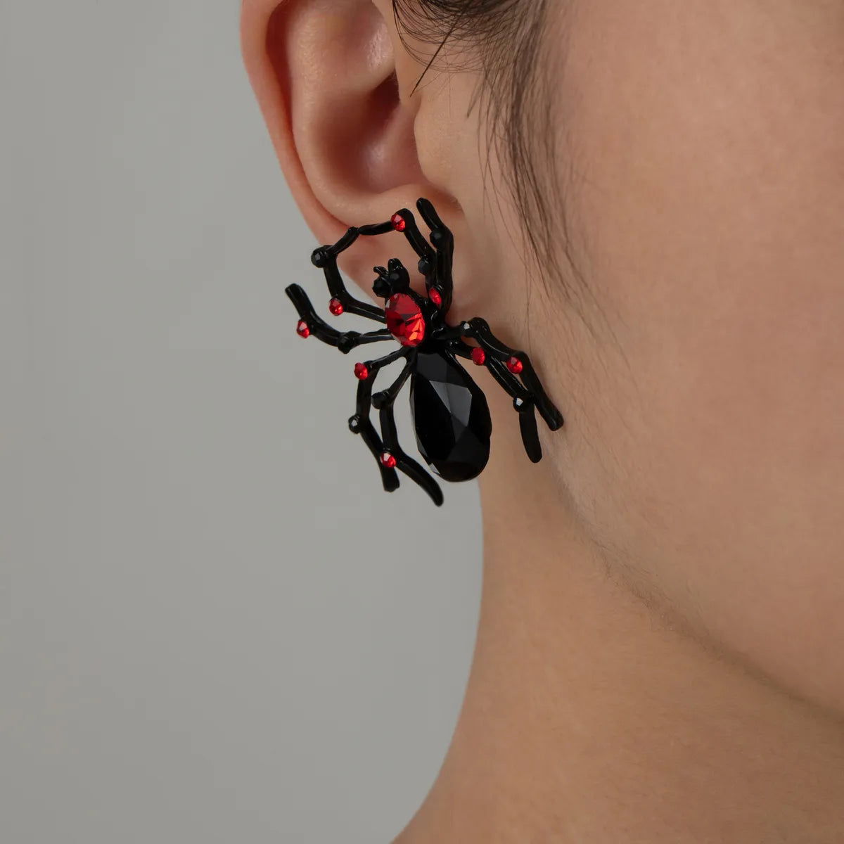 Cute Exaggerated Funny Spider Alloy Women'S Earrings Necklace