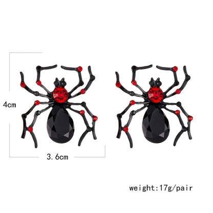 Cute Exaggerated Funny Spider Alloy Women'S Earrings Necklace